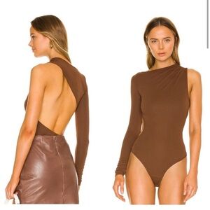 Song of Style | NWT Foley Bodysuit in Chocolate Brown Size XS